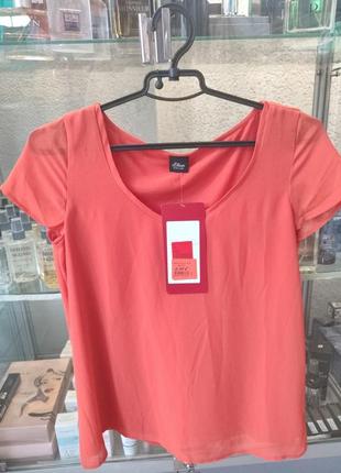 Шифонова блузка футболка на віскозній підкладці