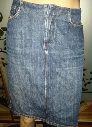 Брендовая джинсовая юбка карандаш, оригинал, 46-48-50 ( 12-14-16) размер1 фото
