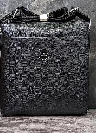 Кожаная сумка в стиле louis vuitton