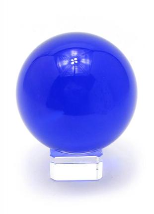 Статуетка кришталева куля синя 6 см 28848