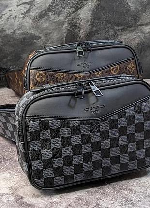 Шкіряна бананка в стилі louis vuitton