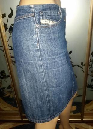 Брендовая джинсовая юбка карандаш, оригинал, 46-48-50 ( 12-14-16) размер3 фото