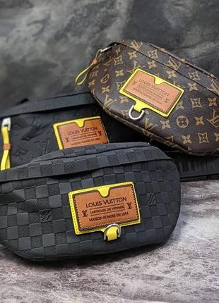 Сумка бананка в стиле louis vuitton