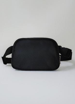 Универсальная сумка для смартфона на пояс  и через плечо чёрная3 фото