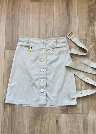 Стильна спідниця michael kors beige skirt1 фото