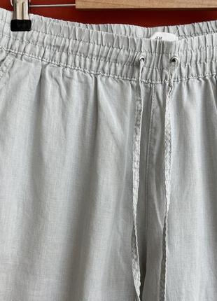 H&m lino оригинал мужские летние льняные брюки чиносы штаны размер s 30 31 б у3 фото