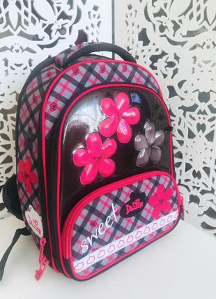 Школа - портфель,  ранец, рюкзак  - delune - багато відділень + сумка для взуття та пенал