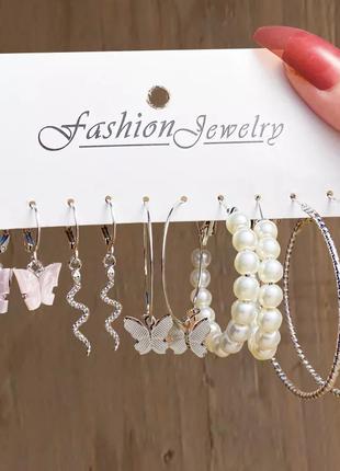 Набір сережок шикарний подарунок комплект сережки