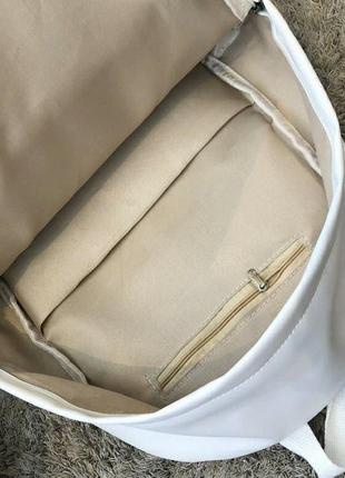 Рюкзак стильний білий вмісткий новий жіночий4 фото