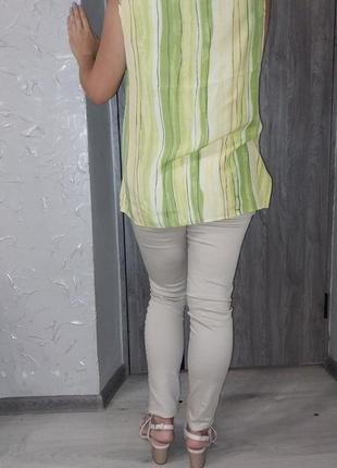 Подовжена тонесенька блуза з розрізами3 фото