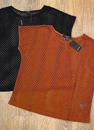 Женская ажурная блуза/туника/футболка-сетка esmara, р.l, германия3 фото