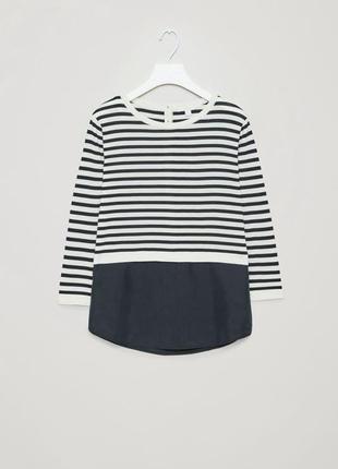 Cos полосатая кофточка из шелком м- размер