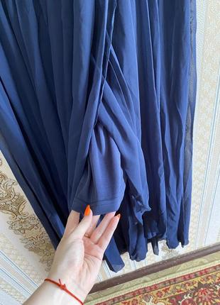 Вечернее длинное платье, темно-синее большое платье, сукня6 фото