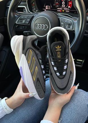 Жіночі кросівки adidas ozelia dark grey gold w