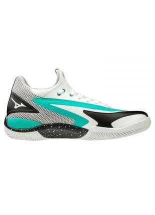 Мужские кроссовки mizuno shoe wave impulse cc белый/черный/зеленый (44) uk9,5 61gc1980-09 44