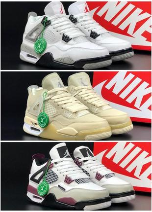 Підліткові демісезонні кросівки nike air jordan retro 4 унісекс8 фото