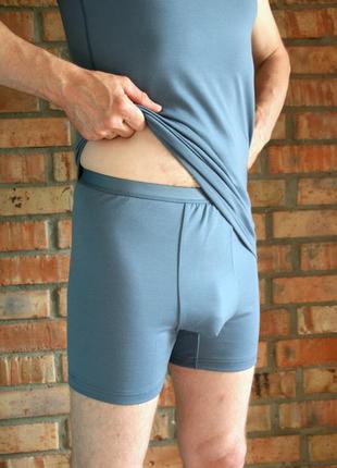 Комплект чоловічої термобілизни (майка+боксерки). двошарова тканина. вовна мериноса 50%3 фото