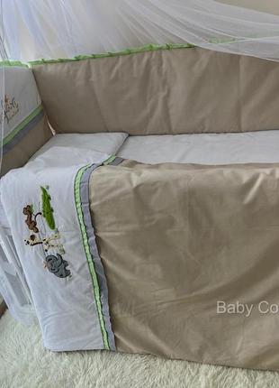 Комплект постельного белья сафари бежевый ll2 фото