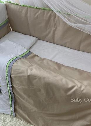 Комплект постельного белья сафари бежевый ll3 фото