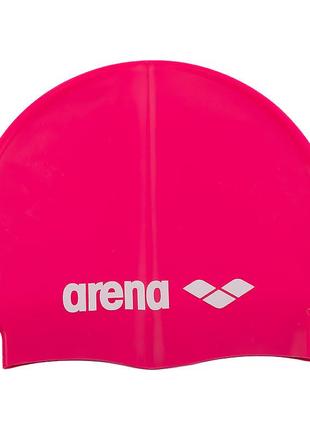 Шапочка для плавания arena classic silicone jr розовый one size (7d91670-091 one size)