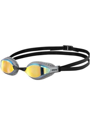 Окуляри для плавання arena air-speed mirror жовтий, мідно-сріблястий уні osfm 003151-201