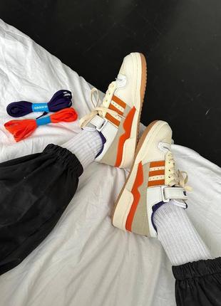 Женские кроссовки adidas forum «84 purple / orange premium4 фото