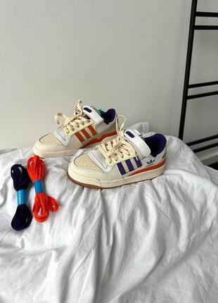 Женские кроссовки adidas forum «84 purple / orange premium5 фото