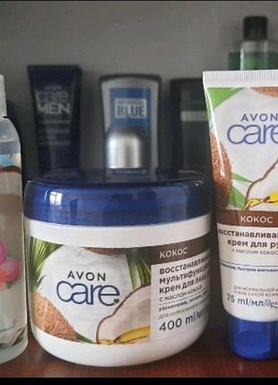 Набор кокос - спрей д/тела, мультифункциональный крем д/рук и тела (400 мл.), крем д/рук