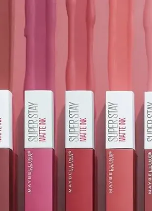 Жидкая матовая помада для губ maybelline super stay matte ink