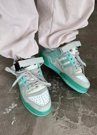 Жіночі кросівки adidas forum x bad bunny mint premium3 фото