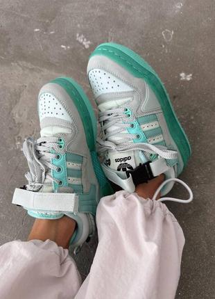 Женские кроссовки adidas forum x bad bunny mint premium9 фото