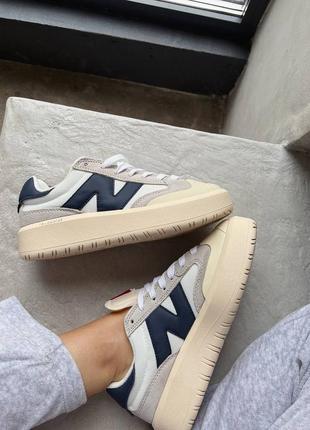 Кеди new balance ct302 beige/blue