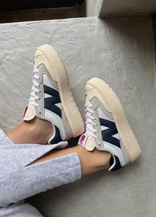 Кеди new balance ct302 beige/blue3 фото