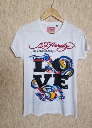 Стильна якісна футболка  ed hardy love, оригінал