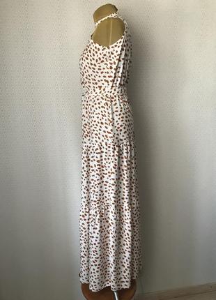 Красивое длинное (в пол) ярусное платье от shein, размер м2 фото