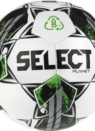 М'яч футбольний select planet v23 білий, зелений уні 5 038556-963 5