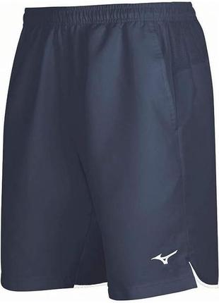 Детские шорты mizuno hex rect short jr синий/белый (140) 62eb7401-14 140