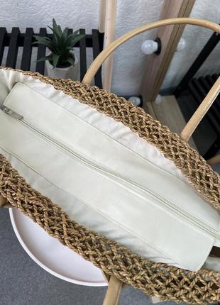 Стильна плетена бамбукова  сумка колекція 2023🔥6 фото