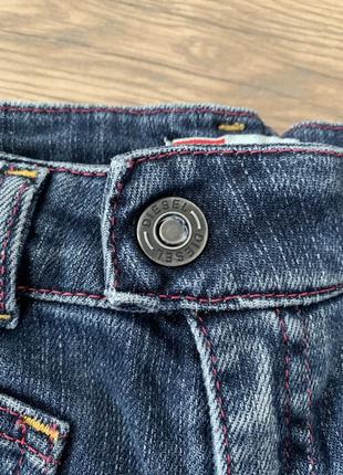 Дитячі джинси з вишивкою diesel на 6 місяців для дівчинки7 фото