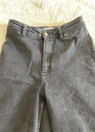 Черные loose fit джинсы