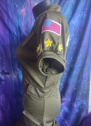 Платье для ролевых игр выступлений пилот военная top gun5 фото