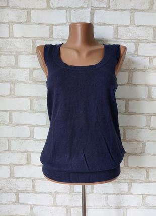 Жилет zara синій трикотажний