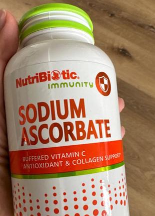 Nutribiotic sodium ascorbat витамин с в порошке (витамин с) 227 грамм