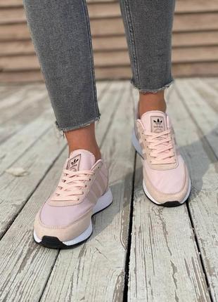 Кросівки жіночі adidas iniki pink white6 фото