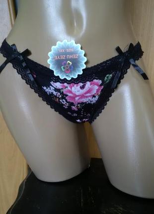 Трусики узкий бок s-m-l.