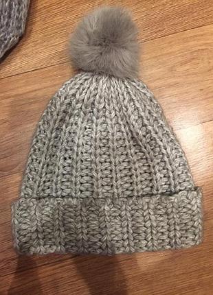 Шапка с шерстью h&m