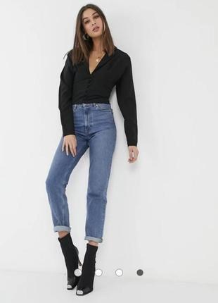 Топ с корсетным дизайном и пуговицами asos design tall6 фото