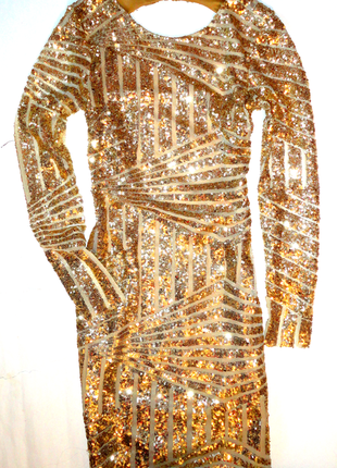 Нарядное платье паетки р.10 (ог80-90,т.62-74,р.60,дл.85)