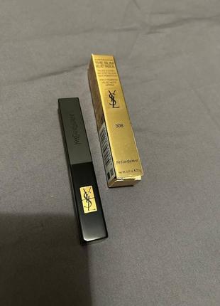 Червона матова помада yves saint laurent rouge pur couture the slim velvet radical