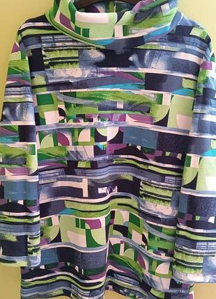 Гольф водолазка разноцветная веселая трикотажная осень зима весна
